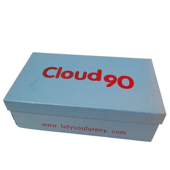 Cloud 90 Women's Red Open-Toe Leather Wedge Sandals With Buckle Straps Size 7 - Picture 11 of 12